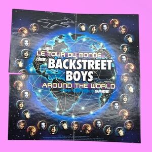 Vintage 2001 Backstreet Boys Around the World Board Game (NO BOX)